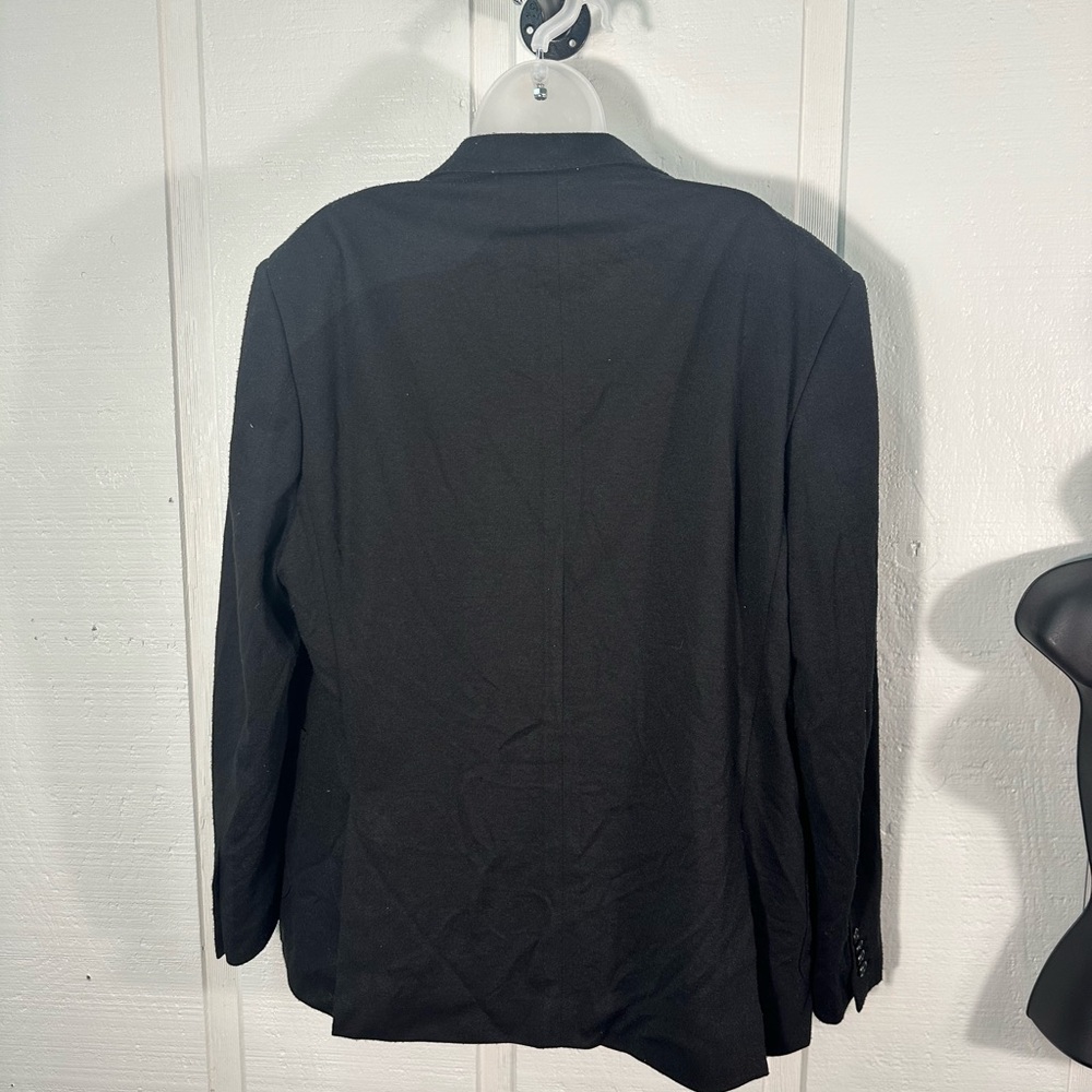 ZN T18 Men’s Black 2 Button Blazer No Size See Measurements EUC - Picture 7 of 9
